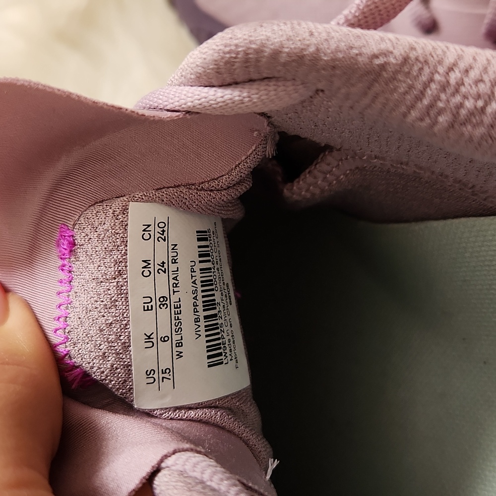 Lululemon Blissfeel Trail Womens Running Shoe In Violet Verbena/Purple Ash 7.5 - Picture 17 of 17